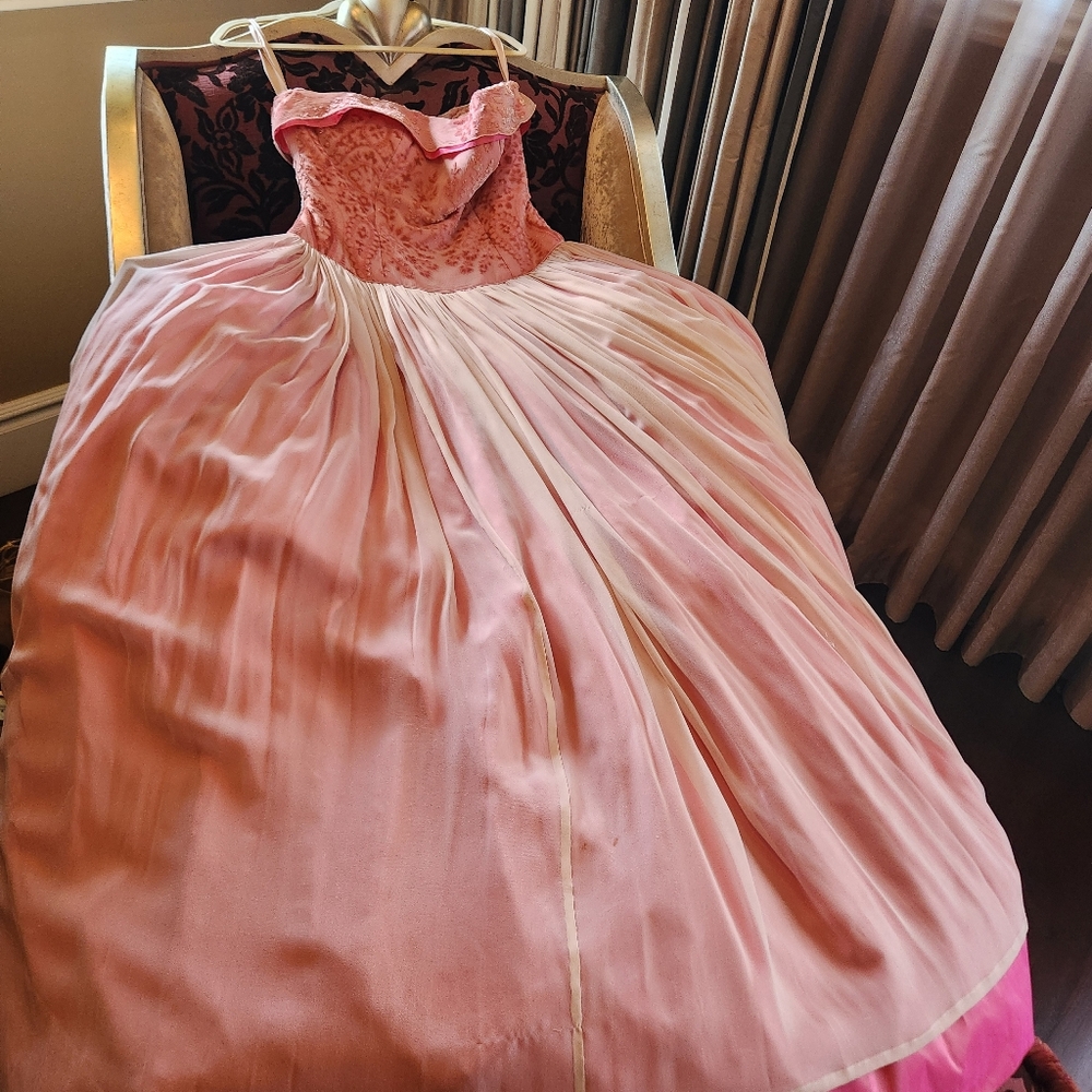 Biracci Pink Strapless Ballgown